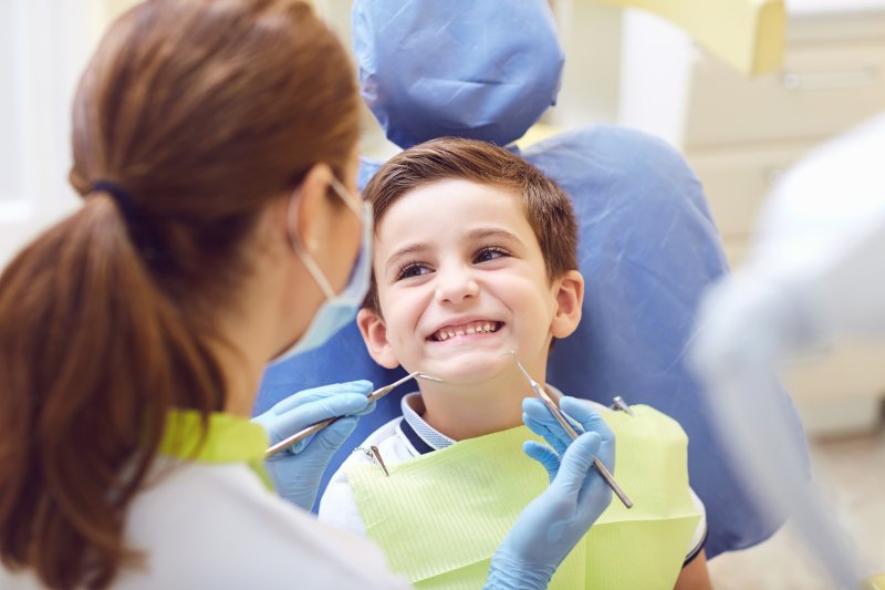 Child at dentist